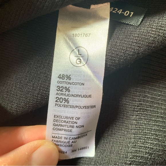 NWT Robert Graham Full Zip Sweater Black Size Large - Picture 7 of 7